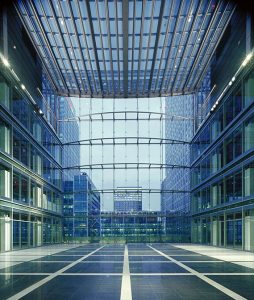 phdc lighting the Bank of America in Canary Wharf London